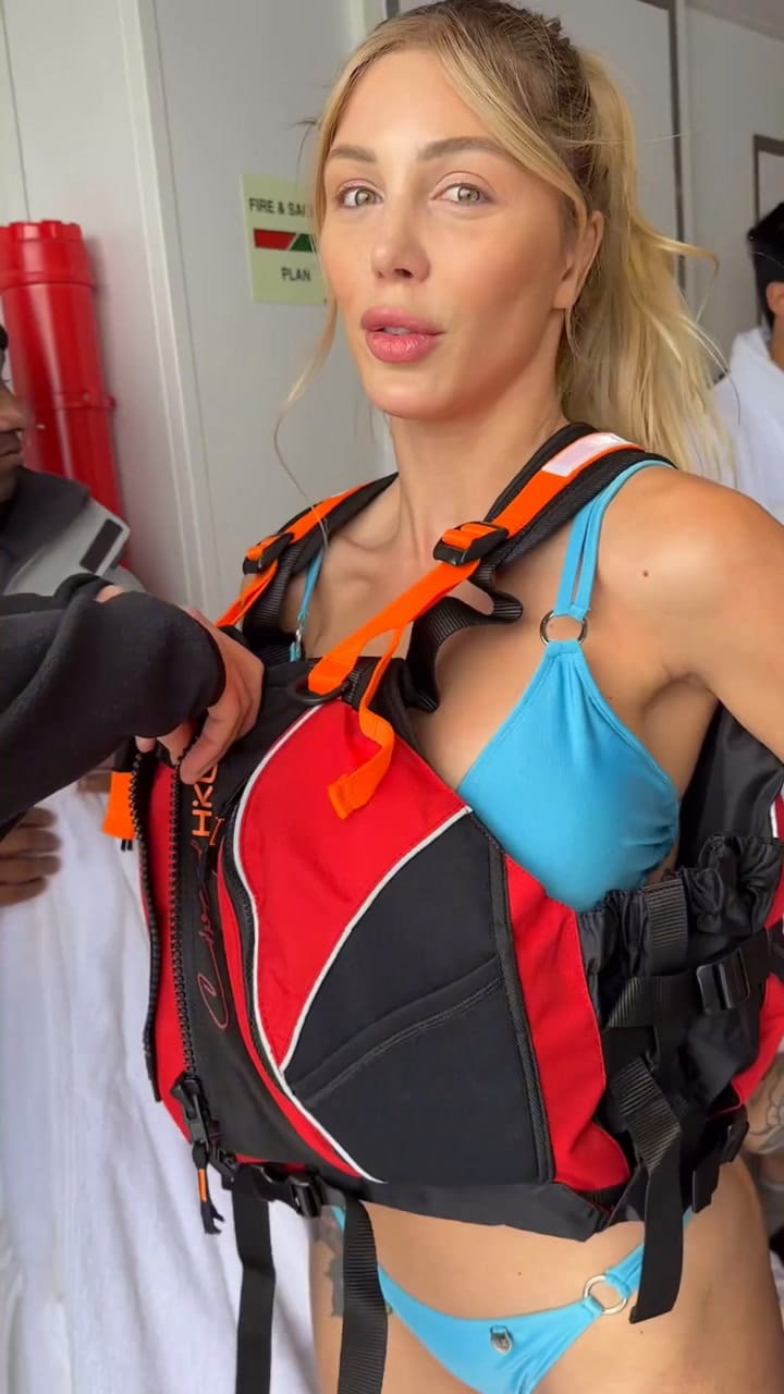 El momento en el que Romina Malaspina se tiró de cabeza en el agua helada de la Antártida