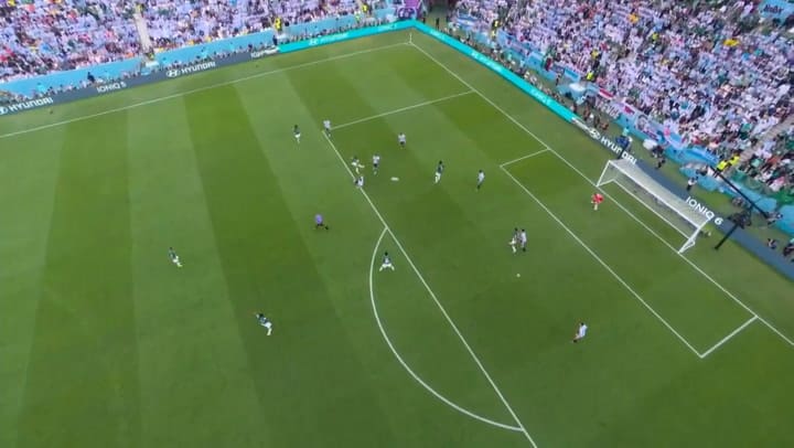 Segundo gol de Arabia contra Argentina