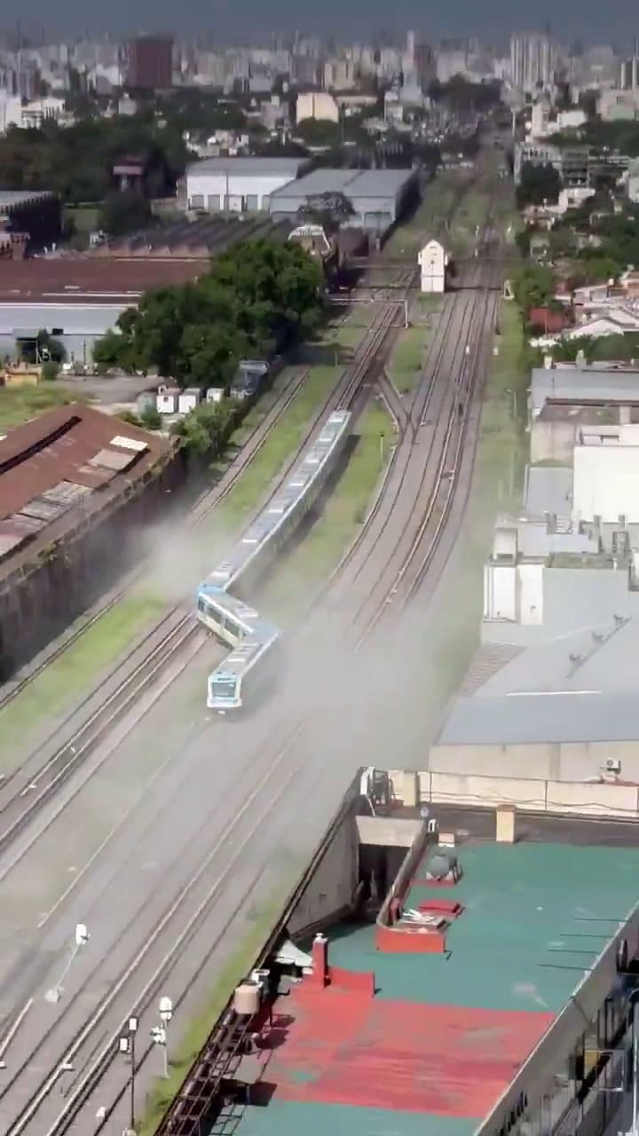 Descarriló una formación del tren Sarmiento