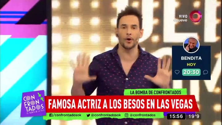 Eva de Dominici, a los besos con un misterioso hombre en Las Vegas - Fuente: YouTube