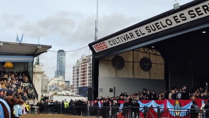 El presidente Javier Milei en el Acto Inaugural de la Exposición Rural"