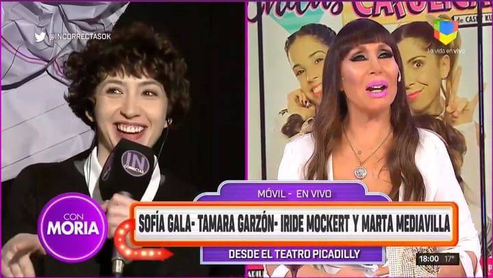 El reproche de Sofía Gala a Moria: ¿Por qué me mandaste a un colegio católico? - Fuente: América tv