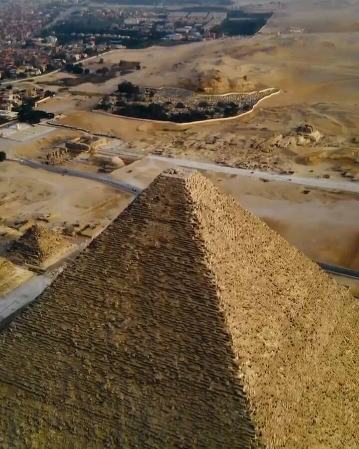 Un drone muestra las pirámides de Egipto como nunca las vimos