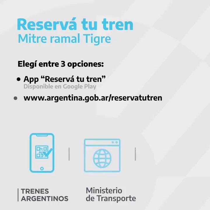 Así funciona el sistema de reservas para viajara en el tren Mitre