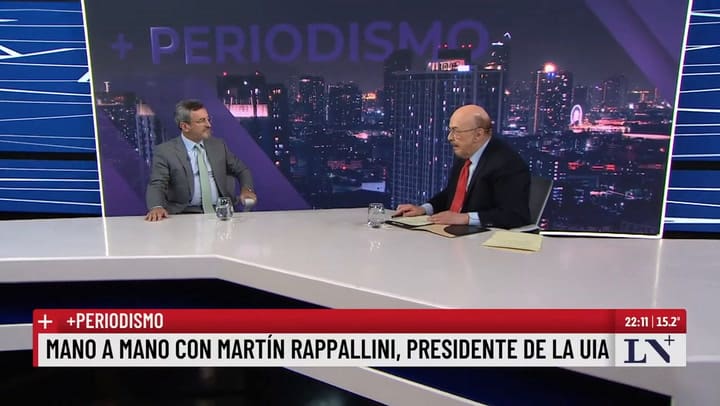 El análisis de la economía del gobierno de Milei con Martín Rappalini, presidente de la UIA