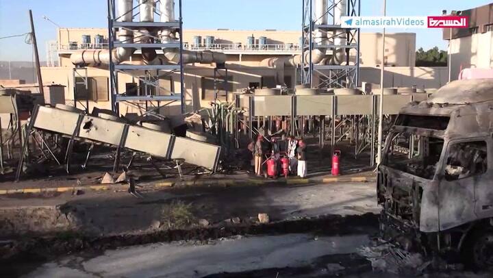 Israel atacó la central eléctrica de Dhahban, en plena escalada con los rebeldes de Yemen