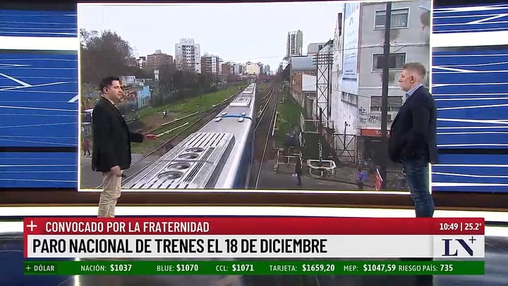 Paro de trenes este miercoles 18 de dciembre