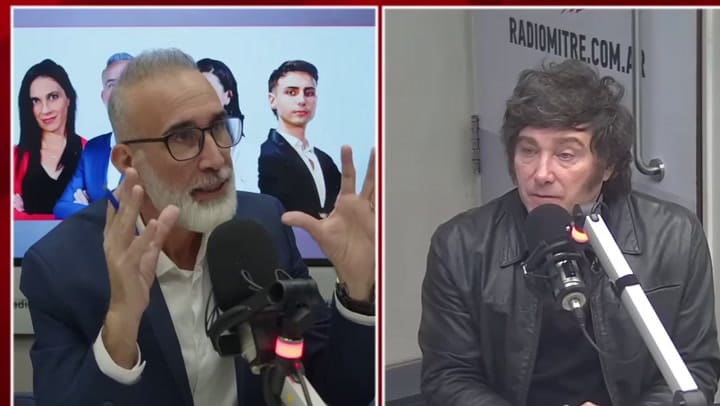 Javier Milei en Radio Mitre con Gabriel Anello