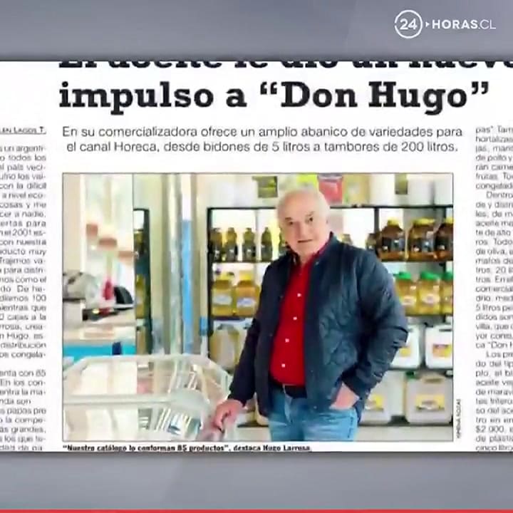 El perfil de Hugo Larrosa, el empresario acusado de torturas - Fuente: Twitter 24 Horas TVN