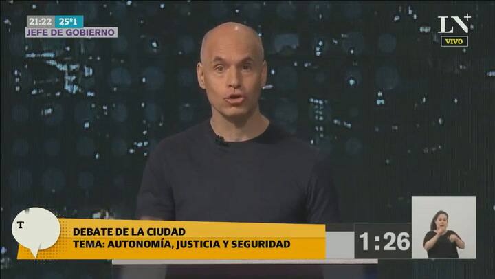 La exposición de Larreta sobre Seguridad