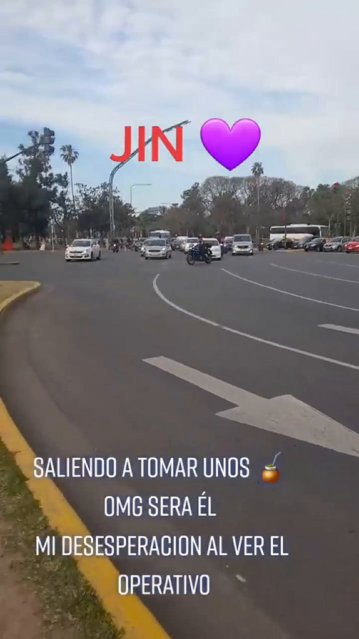 Llegada de Jin de BTS a la Argentina
