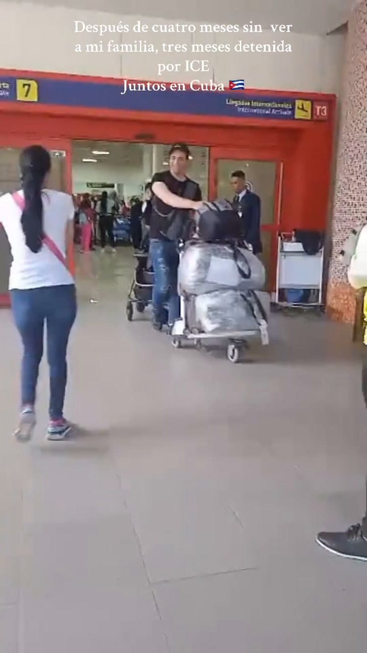 La protagonista compartió en redes el emotivo video del reencuentro con su esposo e hijo