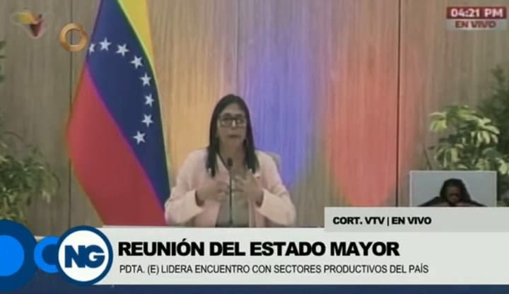 Delcy Rodríguez desafió a Trump y aseguró que su destino solo lo define Dios