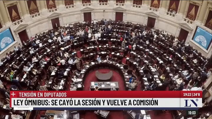 Ley ÓMnibus Se Cayó La Sesión Y Vuelve A Comisión (1)