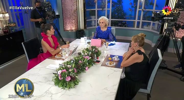 La noche de Mirtha: el brindis por la vacuna - Fuente: eltrece