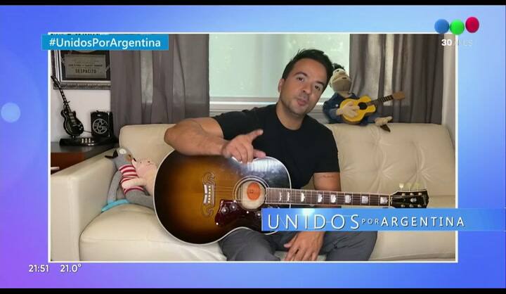 Luís Fonsi en #UnidosPorArgentina