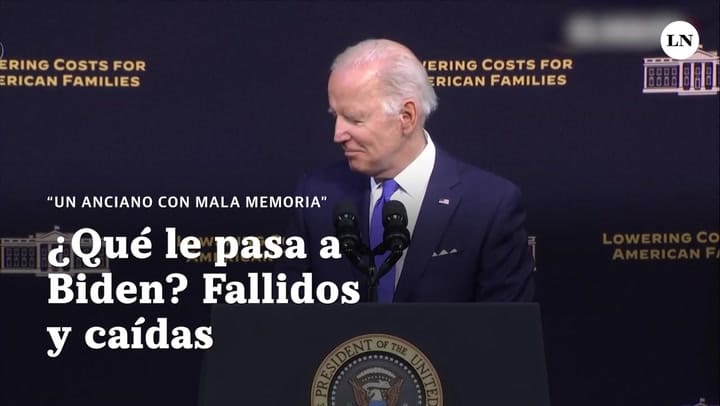 Confusiones y caídas de Joe Biden