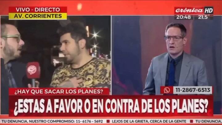 Montiel criticó la política de planes sociales en TV