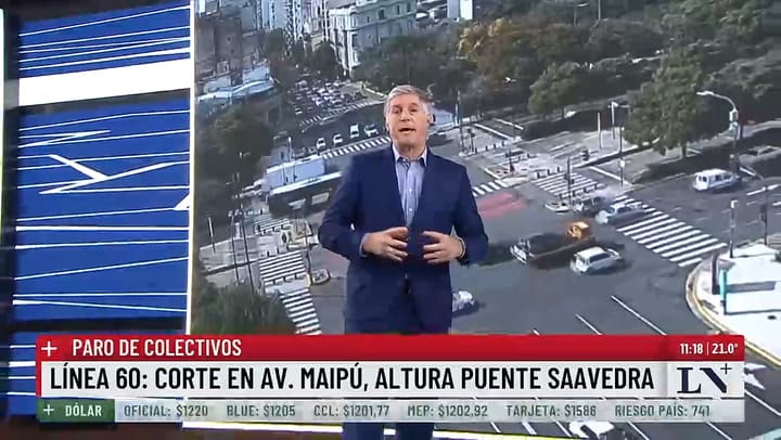 Corte en Puente Saavedra de trabajadores de la linea 60 y 203