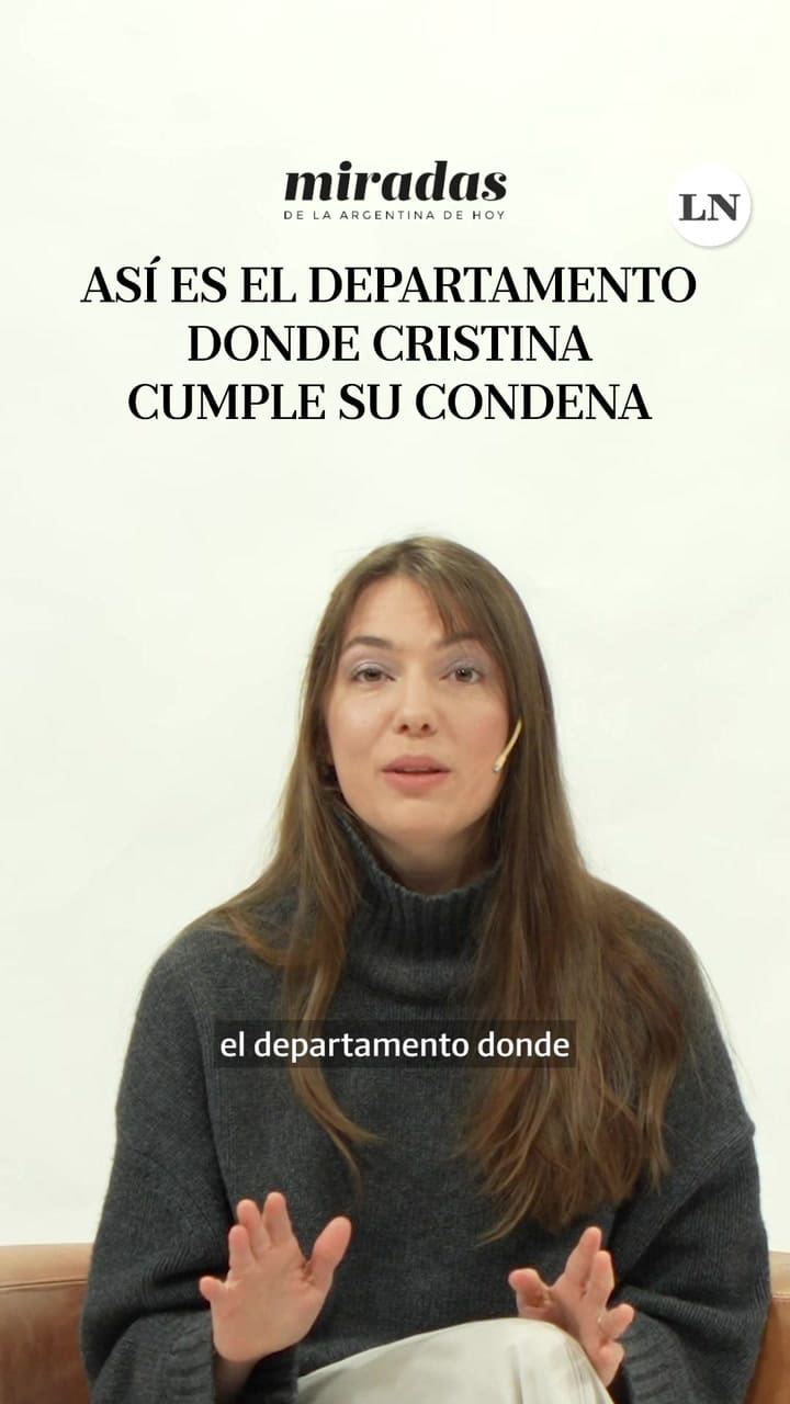 Así es el departamento de Cristina donde cumple su condena