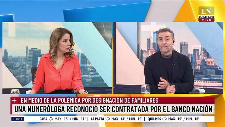 Luis Novaresio reaccionó a la contratación de Pitty la Numeróloga en el Banco Nación: 'Es un escándalo'