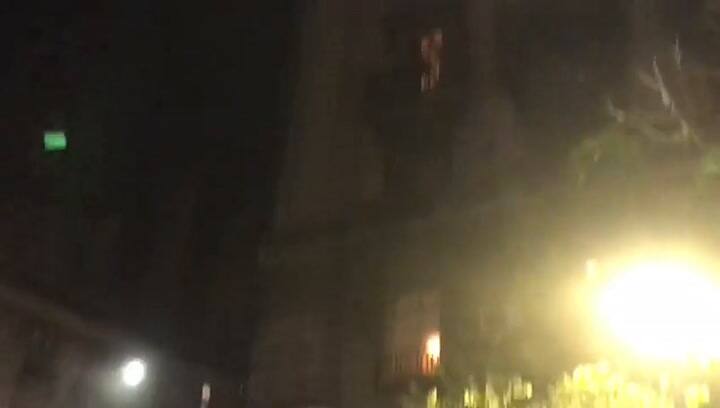 Se cortó el tránsito en las calles por el incendio