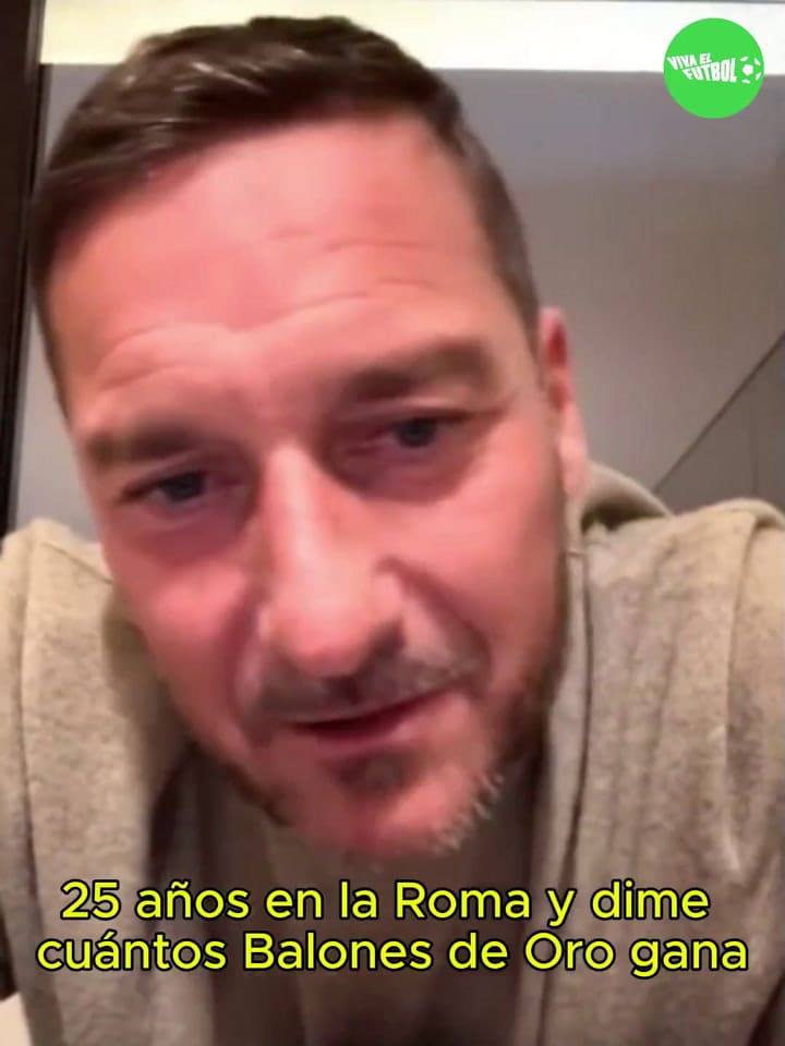 La chicana de Francesco Totti a Lionel Messi