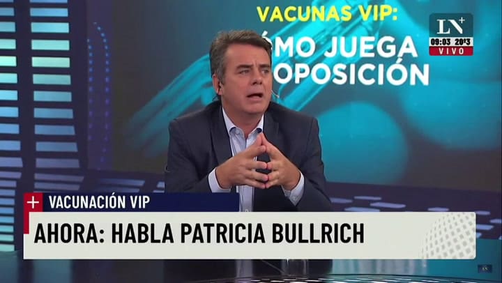 Bullrich sobre el escándalo de vacunas: 'Lo que dijo ayer el presidente es una vergüenza nacional'