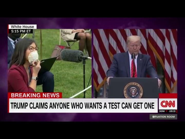 Trump abandona una conferencia de prensa