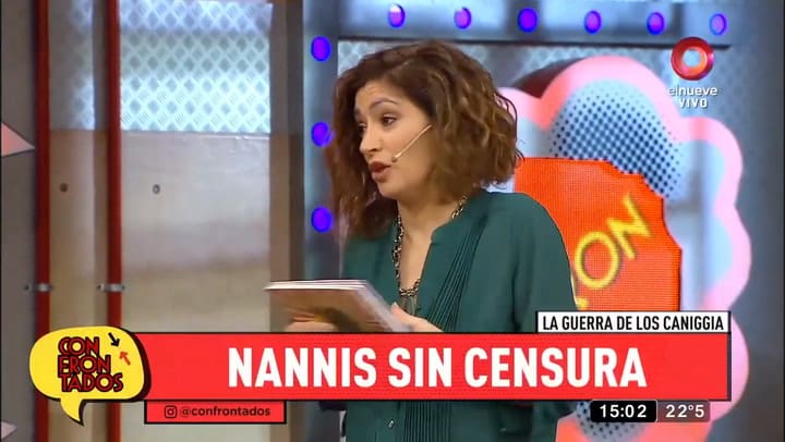Gonzalo Nannis en programa Confrontados - Fuente: Youtube