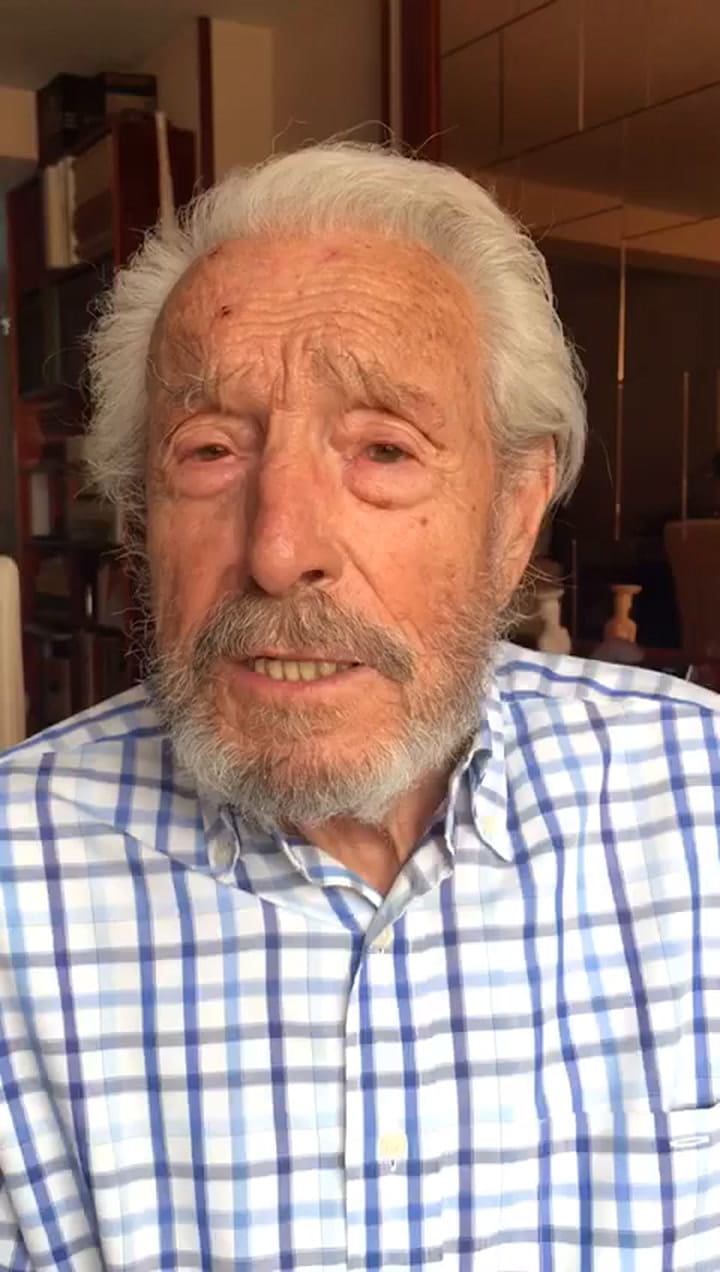 Manolo Zarzo agradeció los saludos que recibió por su cumpleaños 93