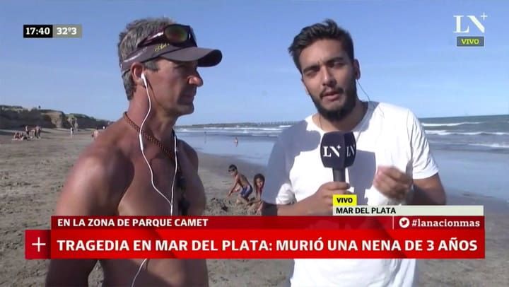 Habla un guardavidas del balneario donde falleció la niña