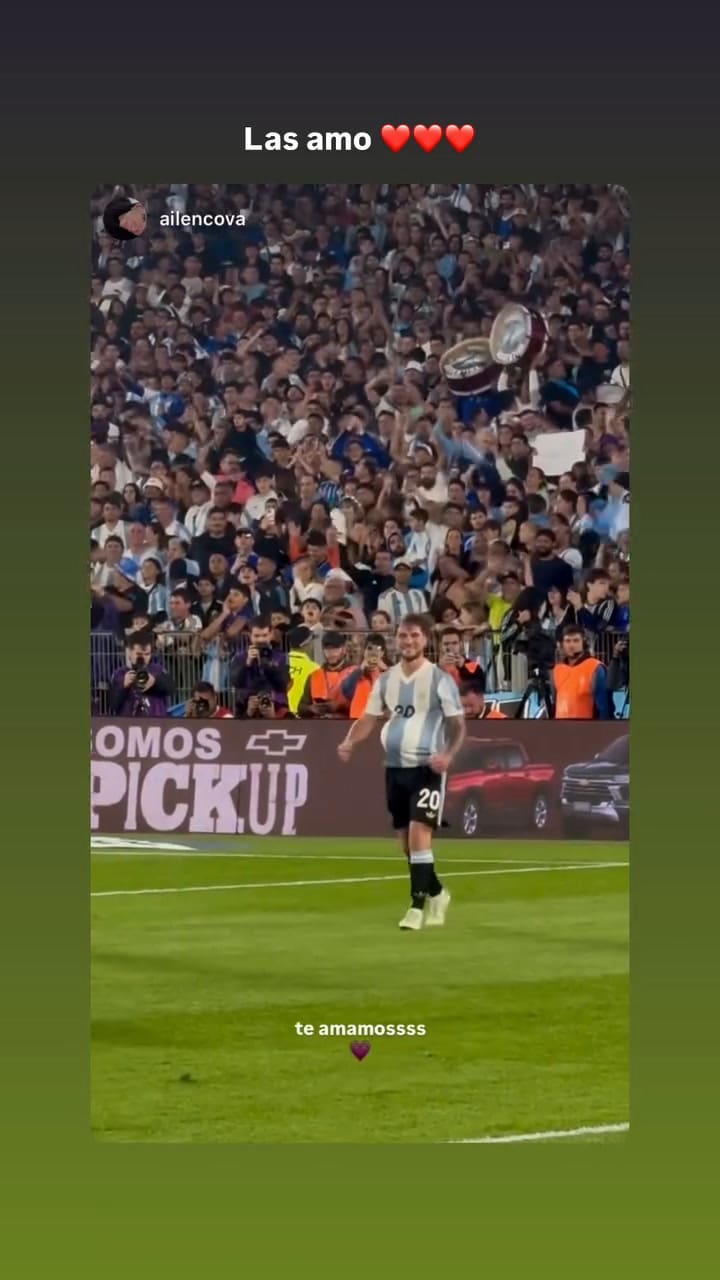 El festejo de Alexis Mac Allister desde la óptica de Ailen Cova, presente en el encuentro ante Brasil