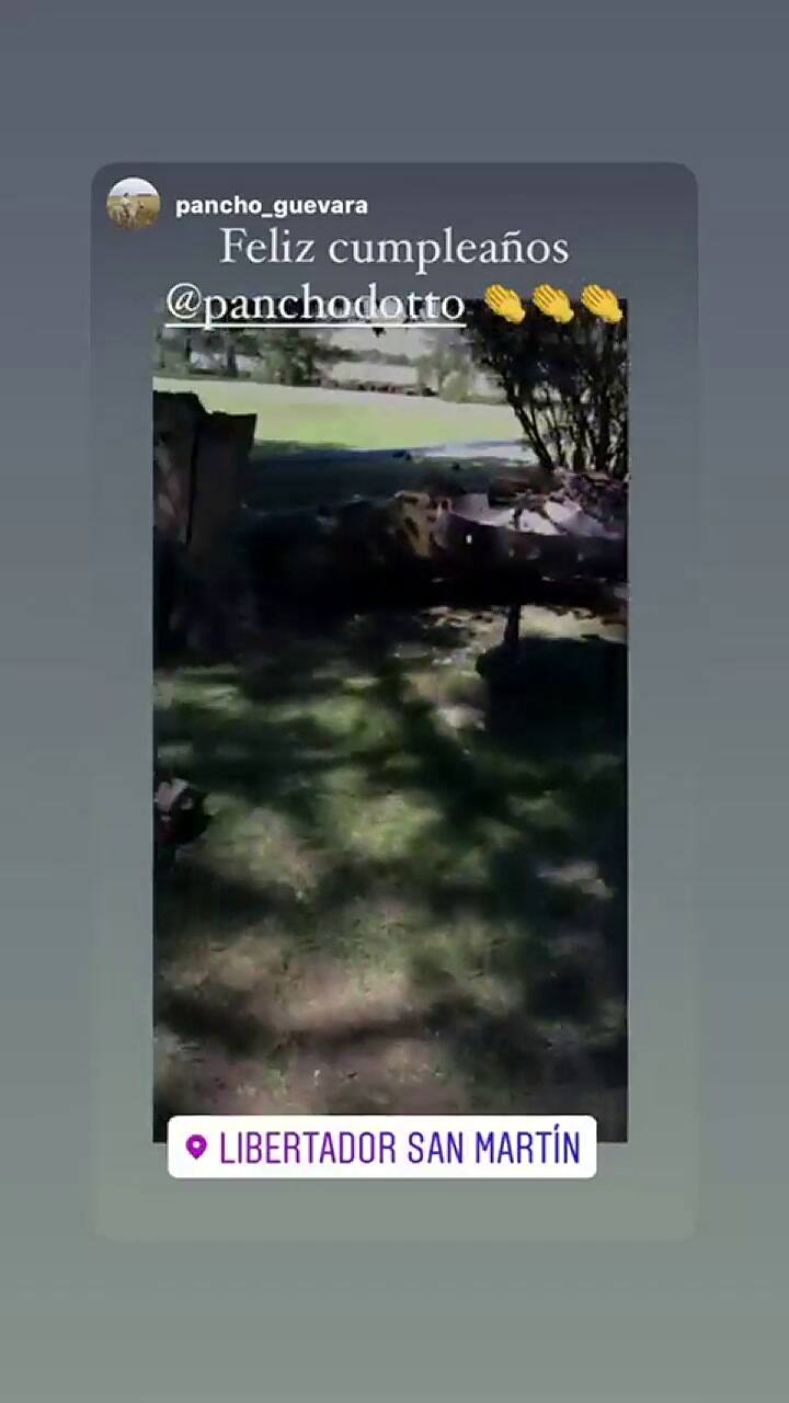 Los festejos de cumpleaños de Pancho Dotto
