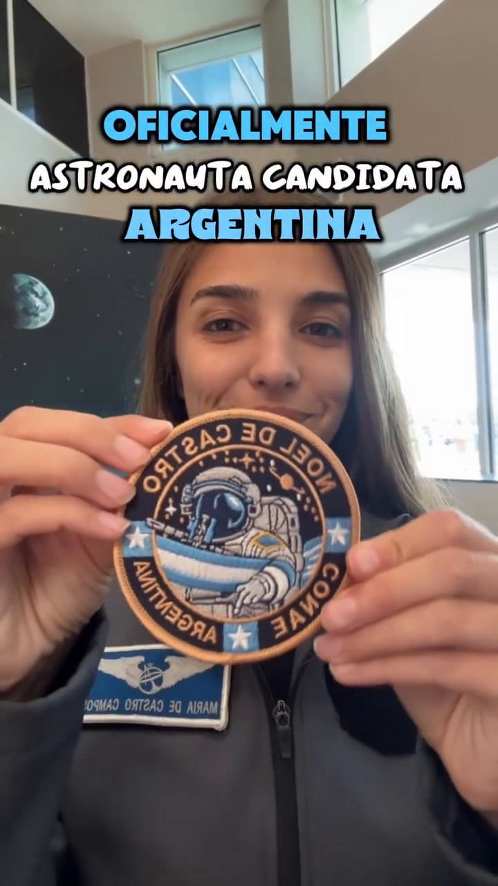 Noel de Castro firmó su contrato para ser candidata a astronauta en una misión privada en 2027