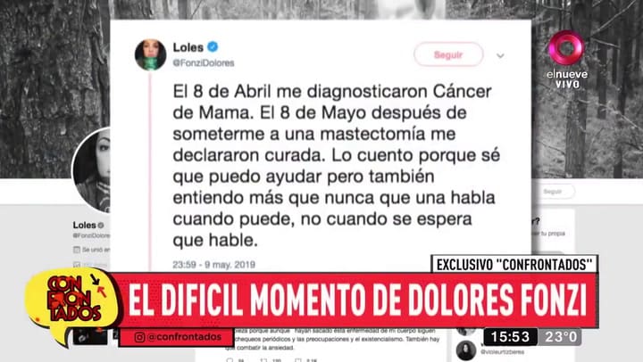 Tomás Fonzi habló sobre la salud de su hermana, Dolores - Fuente: Confrontados