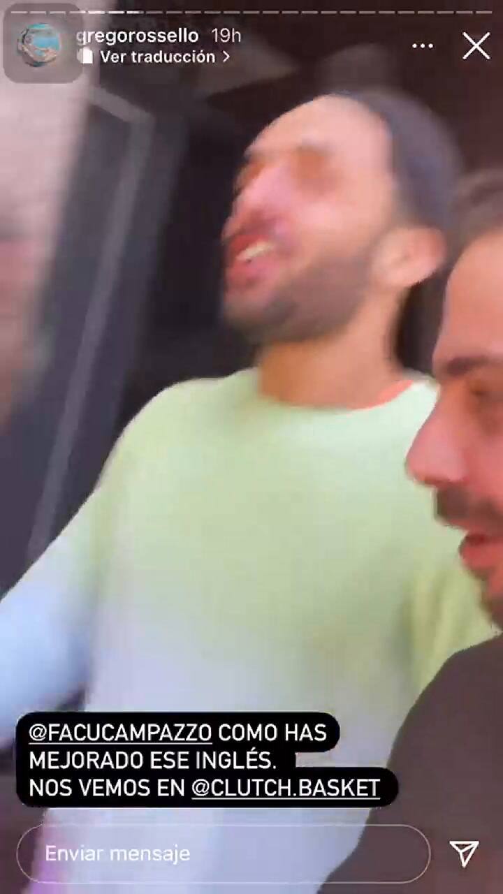 La broma de Grego Rossello a Facu Campazzo por su inglés