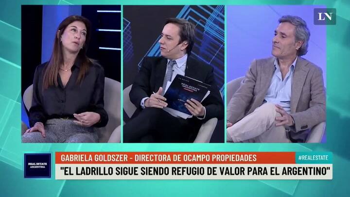 Gabriela Goldszer en el Summit de Real Estate (Ocampo Propiedades) en el evento de Real Estate