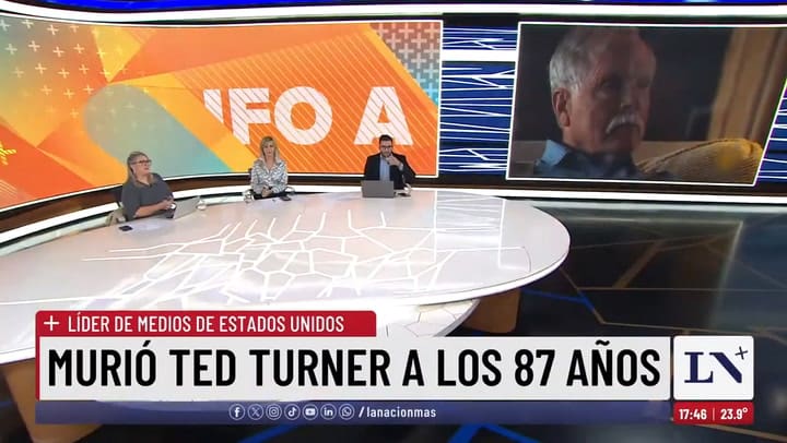 Murió Ted Turner a los 87 años: líder de medios de Estados Unidos