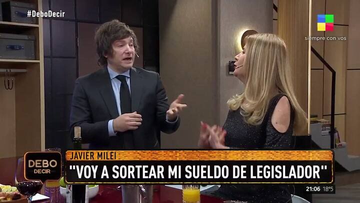 El cruce de Mercedes Ninci y Javier Milei - Fuente: América