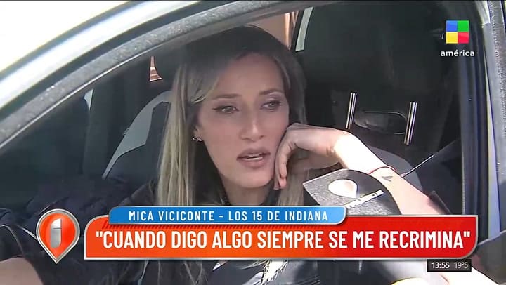 Mica Viciconte se pronuncio en medio del conflicto por los 15 de Indiana