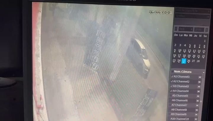 Otro video de los menores que robaron el auto donde estaba Kim