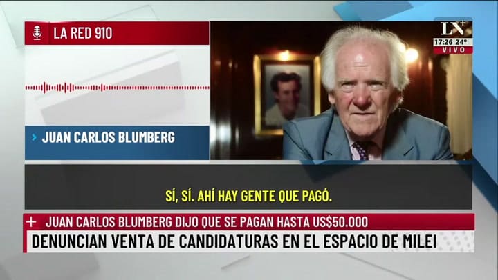 Denuncian venta de candidaturas en el espacio de Mieli