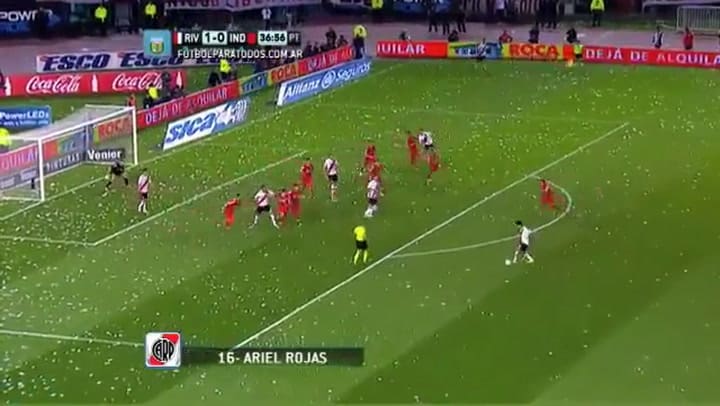 Gol de Rojas. River 2 - Independiente 0. Fecha 8