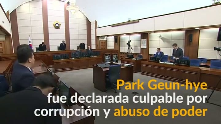 Tribunal surcoreano condena expresidenta Park Geun-hye a 24 años de prisión