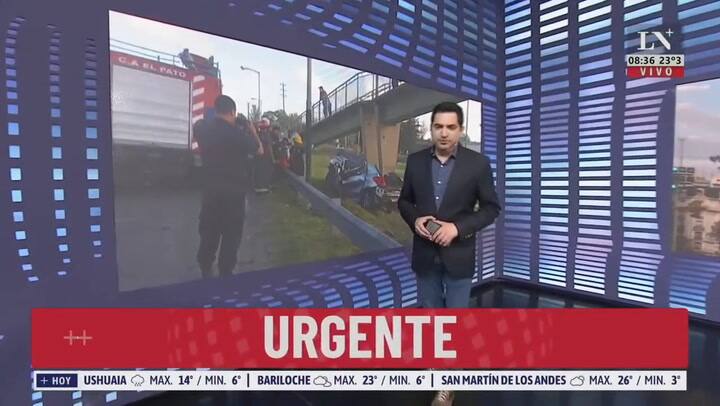 Dos personas murieron al chocar su auto contra una columna en la ruta 36