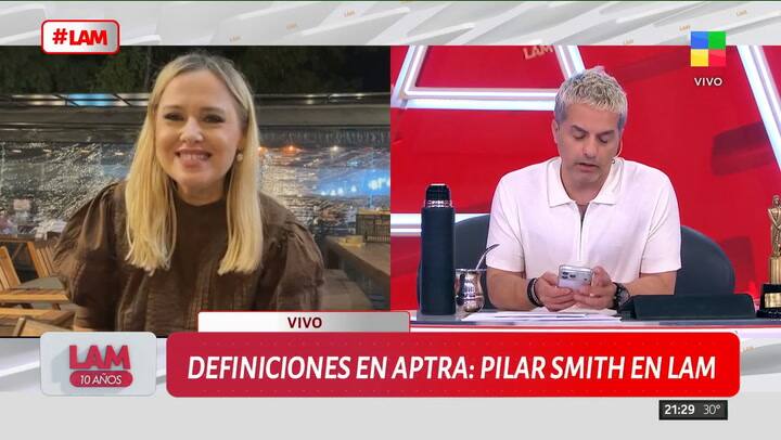 La reacción de Pilar Smith al enterarse en vivo de su expulsión de APTRA