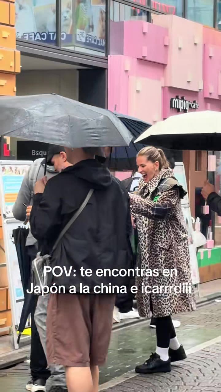 La China Suárez y Mauro Icardi en Japón