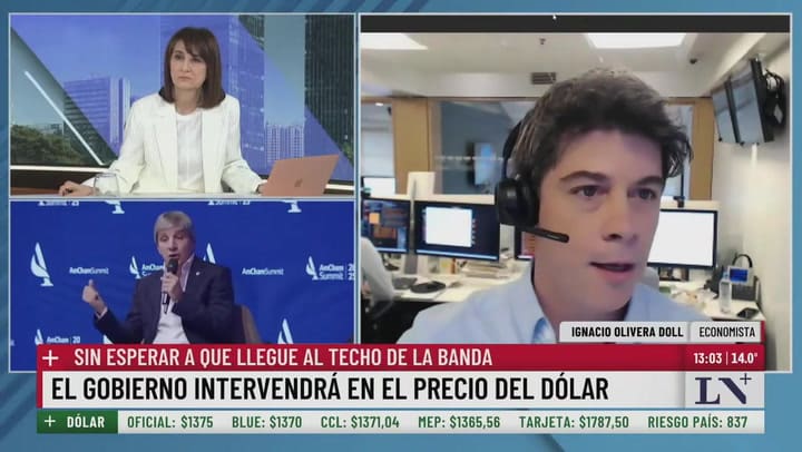El Gobierno intervendrá el precio del dólar