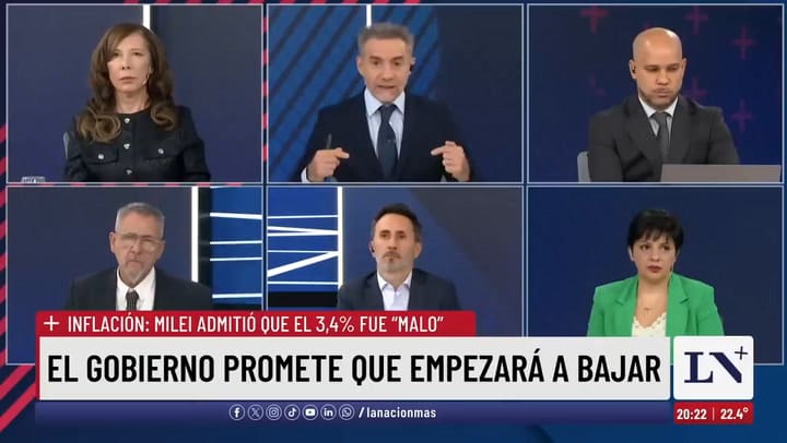 Milei admitió que el dato de la Inflación fue malo y pidió paciencia